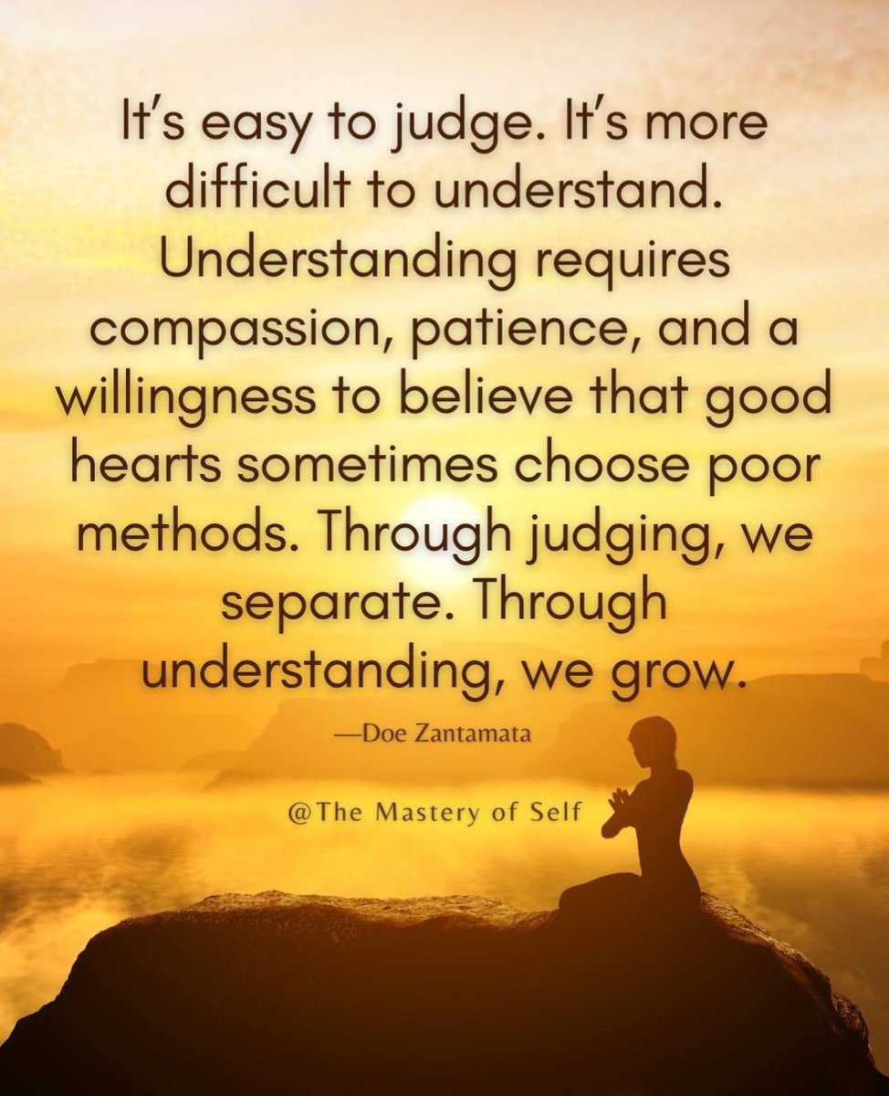 RelentlessRob25's tweet photo. Judgment comes easy, understanding takes work. intentions are not always clearly reflected in the actions.
#judgment #kindness #forgiveness #apology #pureintention #heartfelt #Authenticity https://t.co/XSPgUXKLig