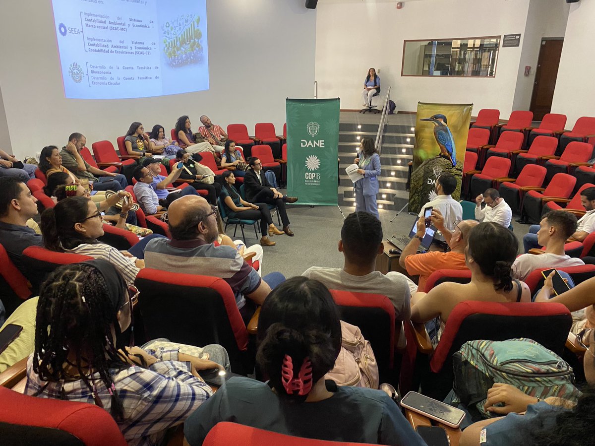 DANE_Colombia's tweet photo. 1️⃣ #DANEenlaCOP16 📢 En el marco de la #COP16Colombia, lanzamos la Estadística Experimental de la Cuenta Ambiental y Económica de Extensión de los Ecosistemas (CAE-EE) 🌳🌿. https://t.co/WfeCTUgCPd