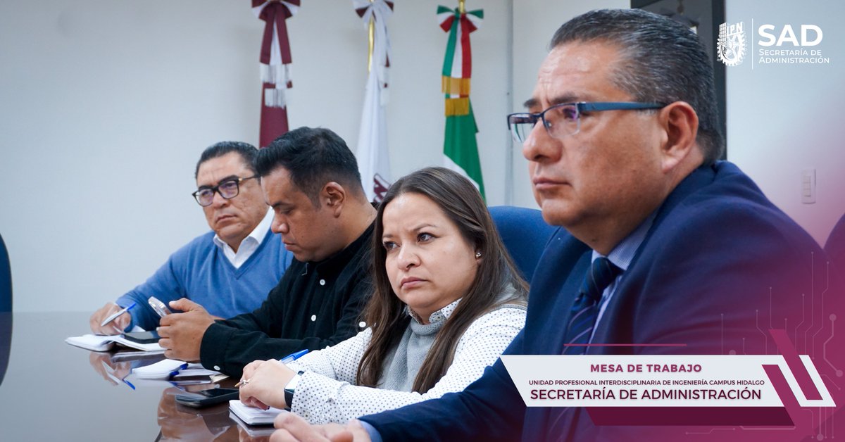 ipn_sad's tweet photo. 💼✨ ¡Arrancamos la semana con fuerza! Hoy, junto a la #UPIIH, @dems_ipn , @ipn_dsg y nuestro Secretario, Mtro.@JavierTapiaS_mx , fortalecimos los lazos de trabajo para seguir avanzando en los proyectos que impulsan a nuestra #ComunidadPolitécnica 💪📚
🔍 Cada mesa de trabajo es un paso hacia un @IPN_MX más sólido y comprometido con sus estudiantes y docentes. ¡Juntos estamos construyendo un futuro brillante! 🌟🚀 #OrgulloPoli #TransformandoJuntos
