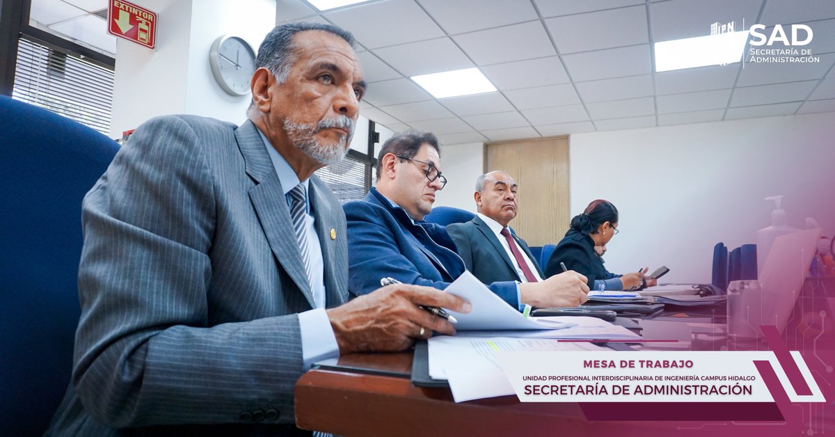 ipn_sad's tweet photo. 💼✨ ¡Arrancamos la semana con fuerza! Hoy, junto a la #UPIIH, @dems_ipn , @ipn_dsg y nuestro Secretario, Mtro.@JavierTapiaS_mx , fortalecimos los lazos de trabajo para seguir avanzando en los proyectos que impulsan a nuestra #ComunidadPolitécnica 💪📚
🔍 Cada mesa de trabajo es un paso hacia un @IPN_MX más sólido y comprometido con sus estudiantes y docentes. ¡Juntos estamos construyendo un futuro brillante! 🌟🚀 #OrgulloPoli #TransformandoJuntos