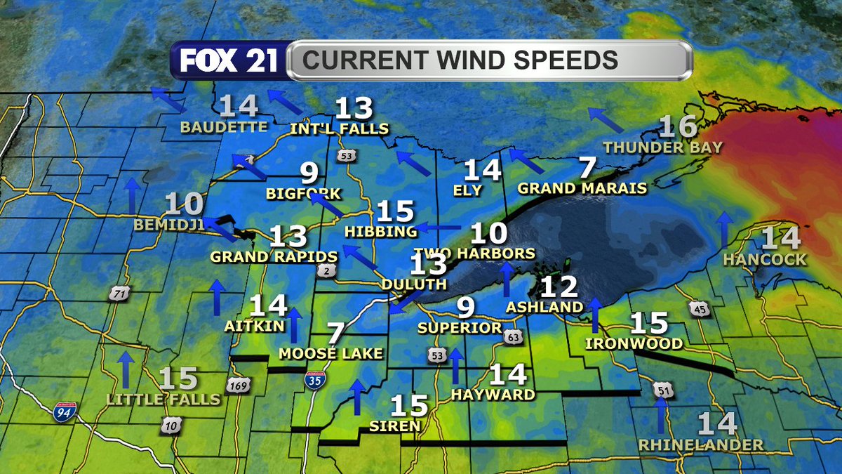 RustyMehlberg's tweet photo. Happy Monday afternoon Northland!

The sunshine persists for many of us, but clouds are starting to increase from the southwest.

Temperatures are warm, but a lake breeze is keeping Lake Superior communities cooler. https://t.co/BY2WwT5221