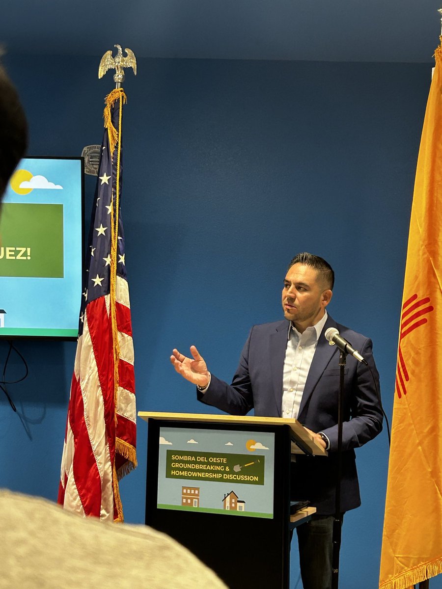 RepGabeVasquez's tweet photo. Housing is a human right. When we invest in homes, we invest in the health, well-being and future of our communities. 

I was proud to join @HomewiseNM for the groundbreaking of 72 new townhomes in ABQ. Every family deserves access to safe, affordable housing. https://t.co/SJObXDfsK3