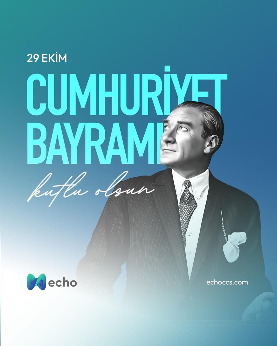 Cumhuriyet, demokrasi ve hürriyetin teminatıdır. 101 yıldır süren bu onurlu yolculukta birlikteyiz! 

#CumhuriyetBayramı #29ekim #EchoCCS