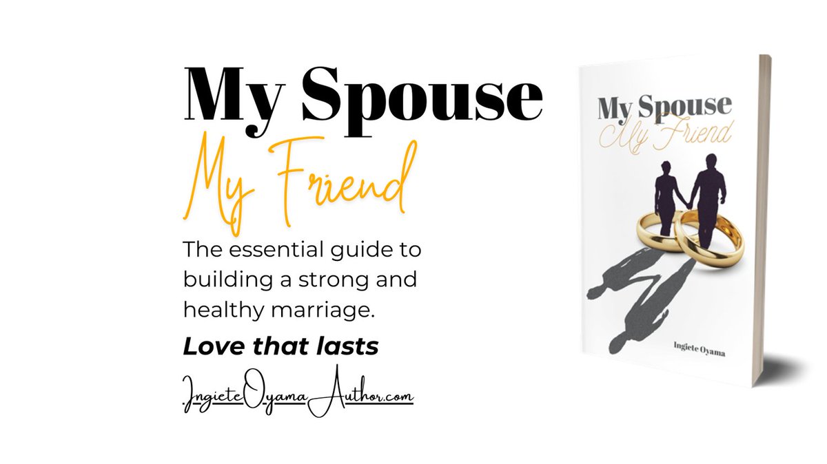 IngieteAuthor's tweet photo. For those embarking on or strengthening their marriage journey, My Spouse, My Friend offers faith-based guidance. What advice would you share for a joyful marriage? #MarriageJourney https://t.co/jtf57h1xs8