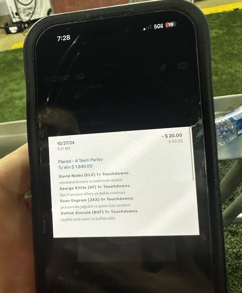 misscesibaby's tweet photo. @CodyBrownBets @CodyBrownBets thank you. As we watched George Kittle get his TD at the 49ers game and won this $1800. Happy national TE day 🎉 https://t.co/YTOFos3ZYX