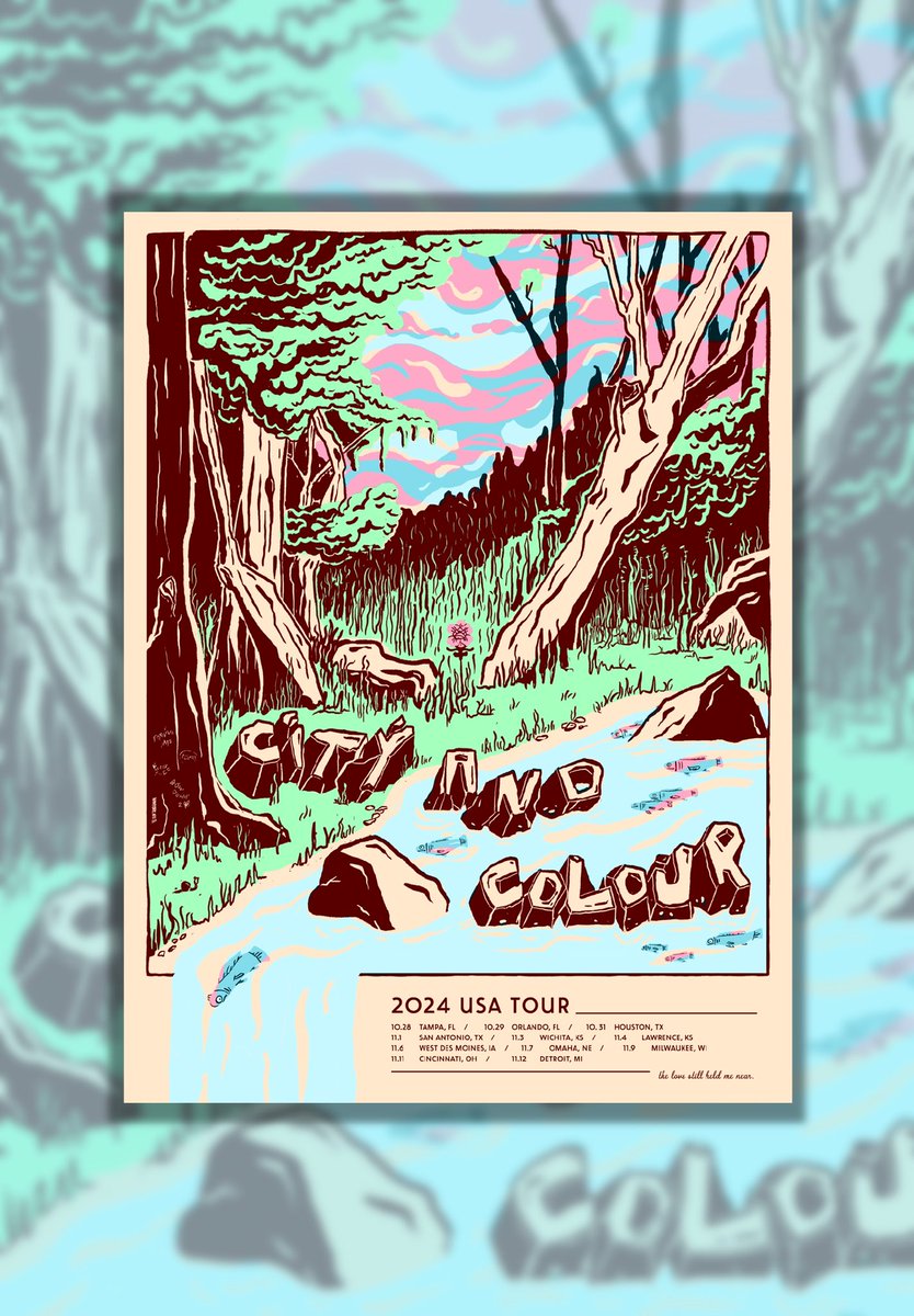 our last tour of 2024 starts tonight in Tampa!  ✌️

poster design: yumayork.nyc 

#steadygiggin 
#gigart #posterdesign #screenprinting