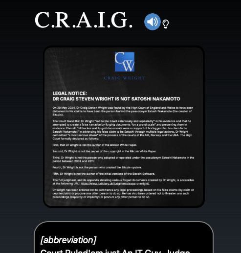 SLictionary's tweet photo. Abbreviation of the Month:           C.R.A.I.G.

Come see how this tweet below inspired @SLictionary's founder to define this abbreviation:

https://t.co/Wt2bdcZCly
(you'll need to add the last period to seek it successfully)

#DontForgetToVote💡 https://t.co/i65fB0U60j