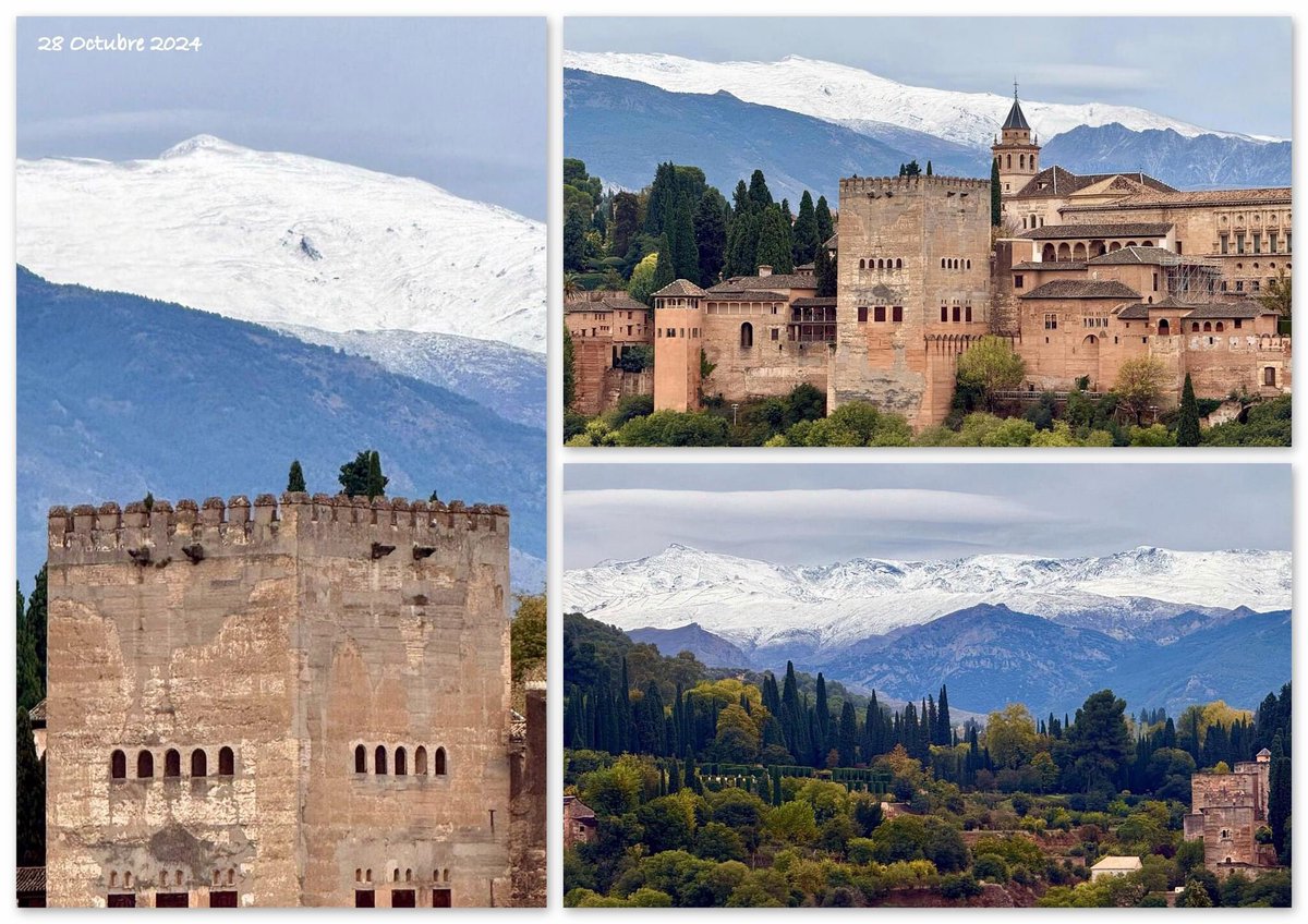 Primeras nieves … 
#granada #sierranevada