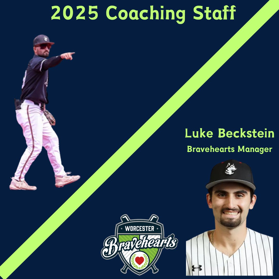The Worcester Bravehearts are excited to announce the hiring of Luke Beckstein as the team's next manager.

Read the release below for more information on the 5th manager in team history⬇️

worcesterbraveheartsstore.com/post/luke-beck…