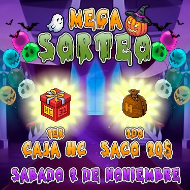 🎁 MEGA SORTEO 🎁
 1er lugar > CAJA HC
2do lugar > SACO 20C

Requisitos>
• seguirme
• seguir a <a href="/zByPassHB/">Carlev</a> &amp; <a href="/SoyAlessandroHB/">Alessandro,</a> 
• Rt + Etiquetar 1 amigo

🗣️ Los ganadores se anunciaran en el evento “HALLOWEEN PROM PARTY” por <a href="/RadioLifeFmh/">¡RadioLifeFM!💕</a>