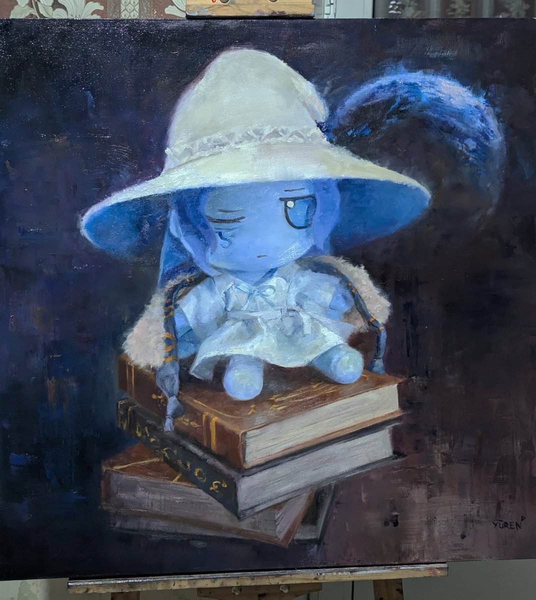 yuurenkyouko's tweet image. Ranni the Witch (fumo)
Oil on canvas, 70x70 cm