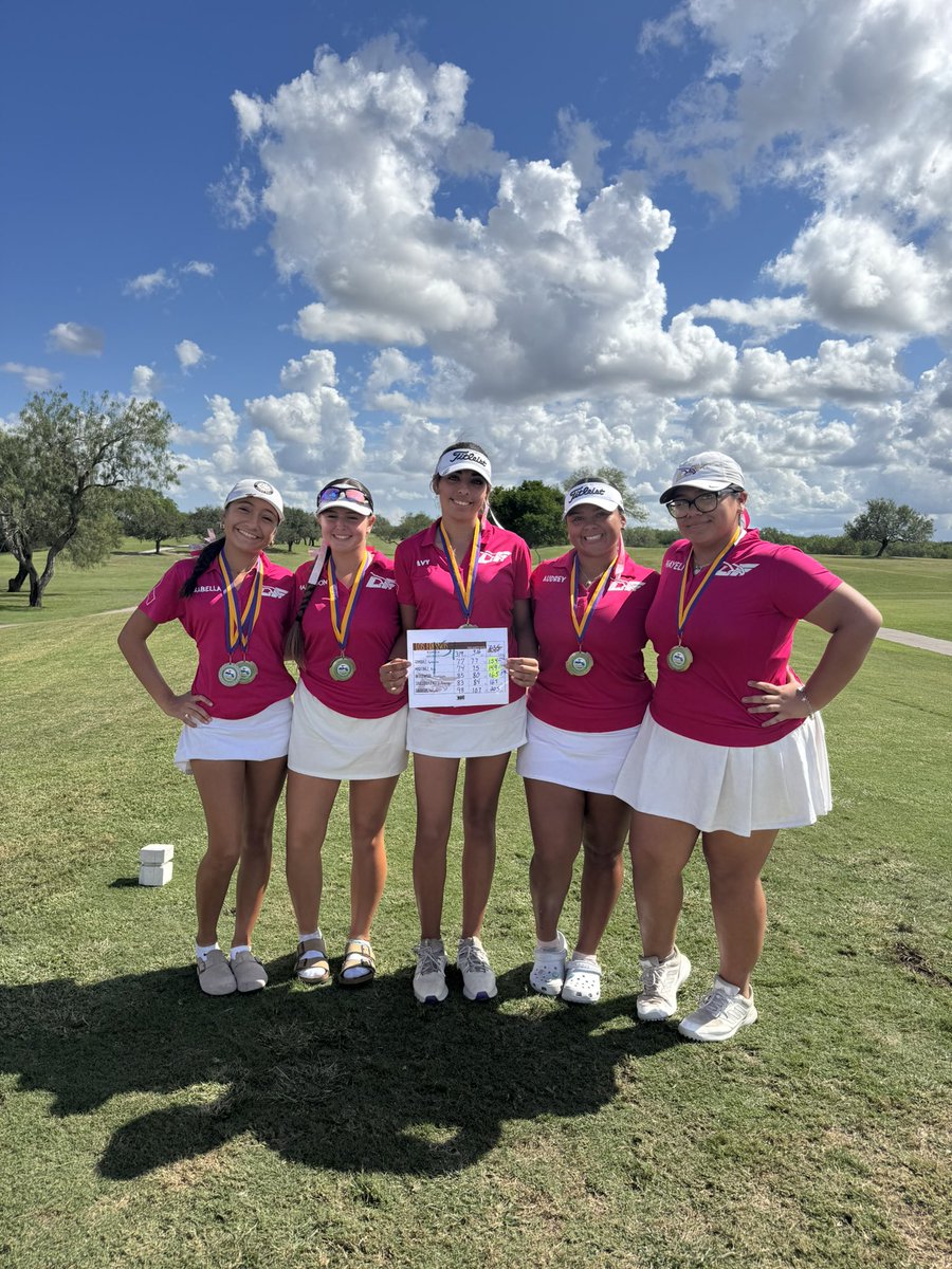 LFHSGOLF1's tweet photo. The Los Fresnos Varsity Golf Team had another outstanding tournament at Treasure Hills Golf Course this past weekend. The girls team won first place, led by medalist Avy Martinez. The boys team finished in fifth place. Great job Falcons! https://t.co/8iZf3DdCQS