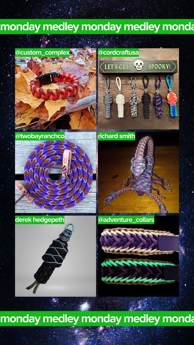 'Twas the #MondayMedley before #Halloween, and while scrolling the feed, #Paracord crafters found all the inspiration they'd need! 💀