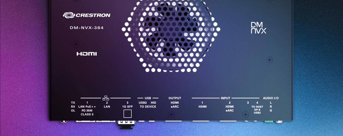 The great new DM NVX 384 encoder/decoder is a feature-packed solution that represents the next generation of AV-over-IP technology! Now with surround sound! 

Read to learn more about our latest product. 
ow.ly/eIy430sHwvK