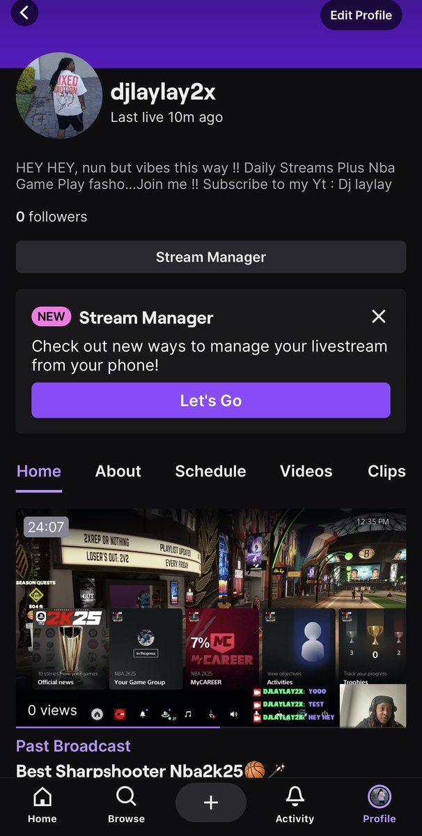 DjLaylay's tweet image. It took me 24⏱️hrs to start 😎👾🎮 Starting from 0 📈☄️ Follow me on Twitch

twitch.tv/djlaylay2x