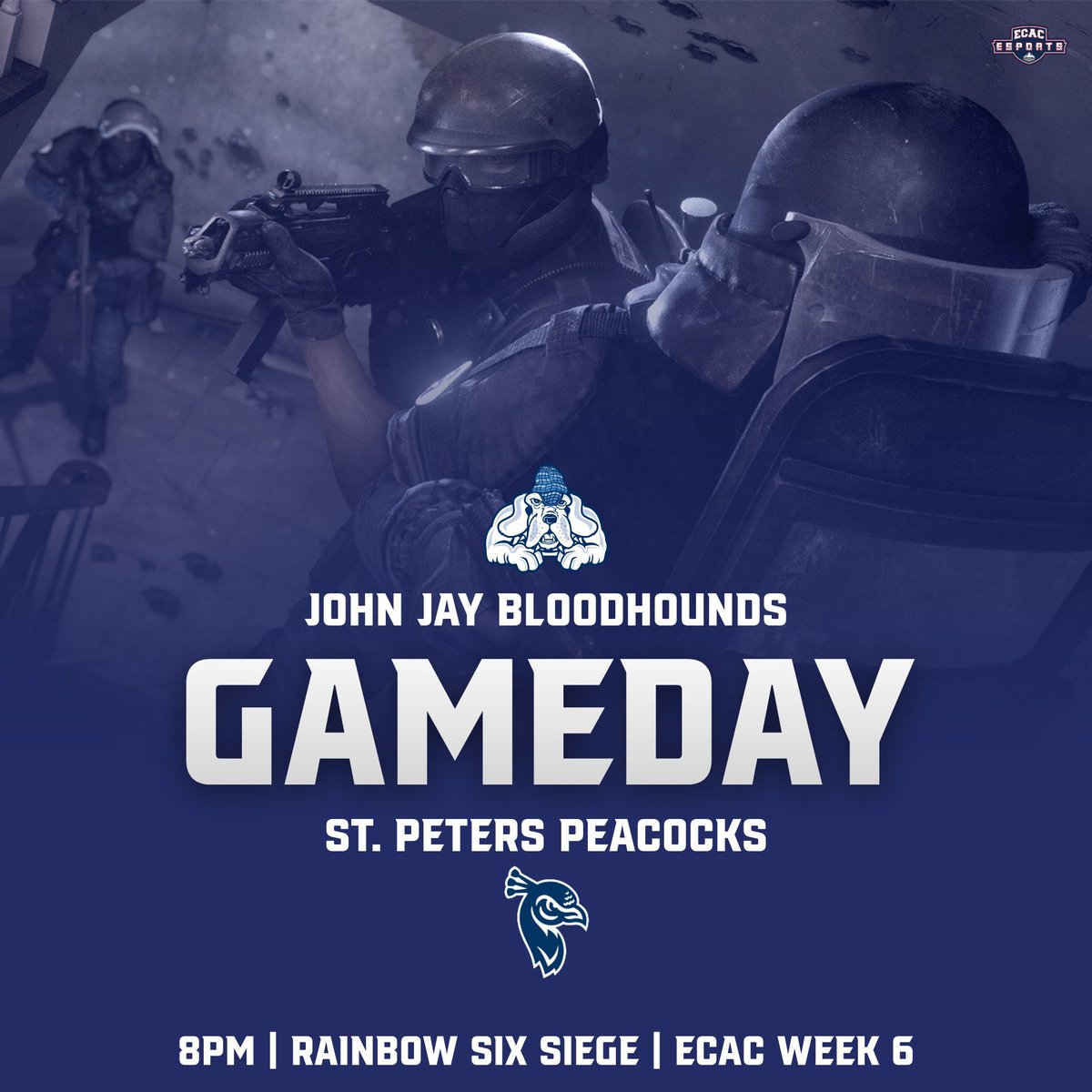 GAMEDAY! John Jay R6 Bloodhounds look to continue there hot streak as they go up against St. Peter’s. Gametime set for 8pm. 

#GoBloodhounds