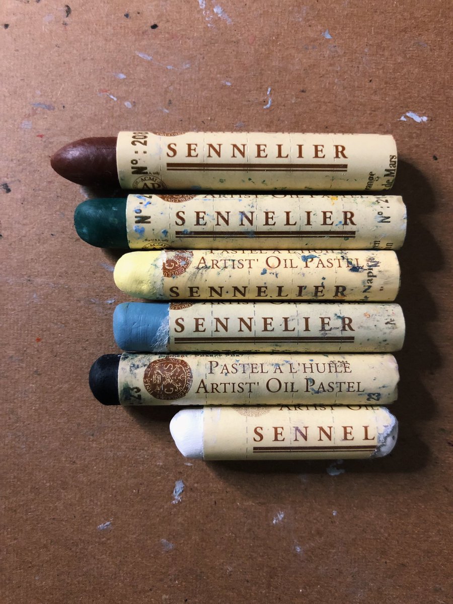 The painting                     The palette