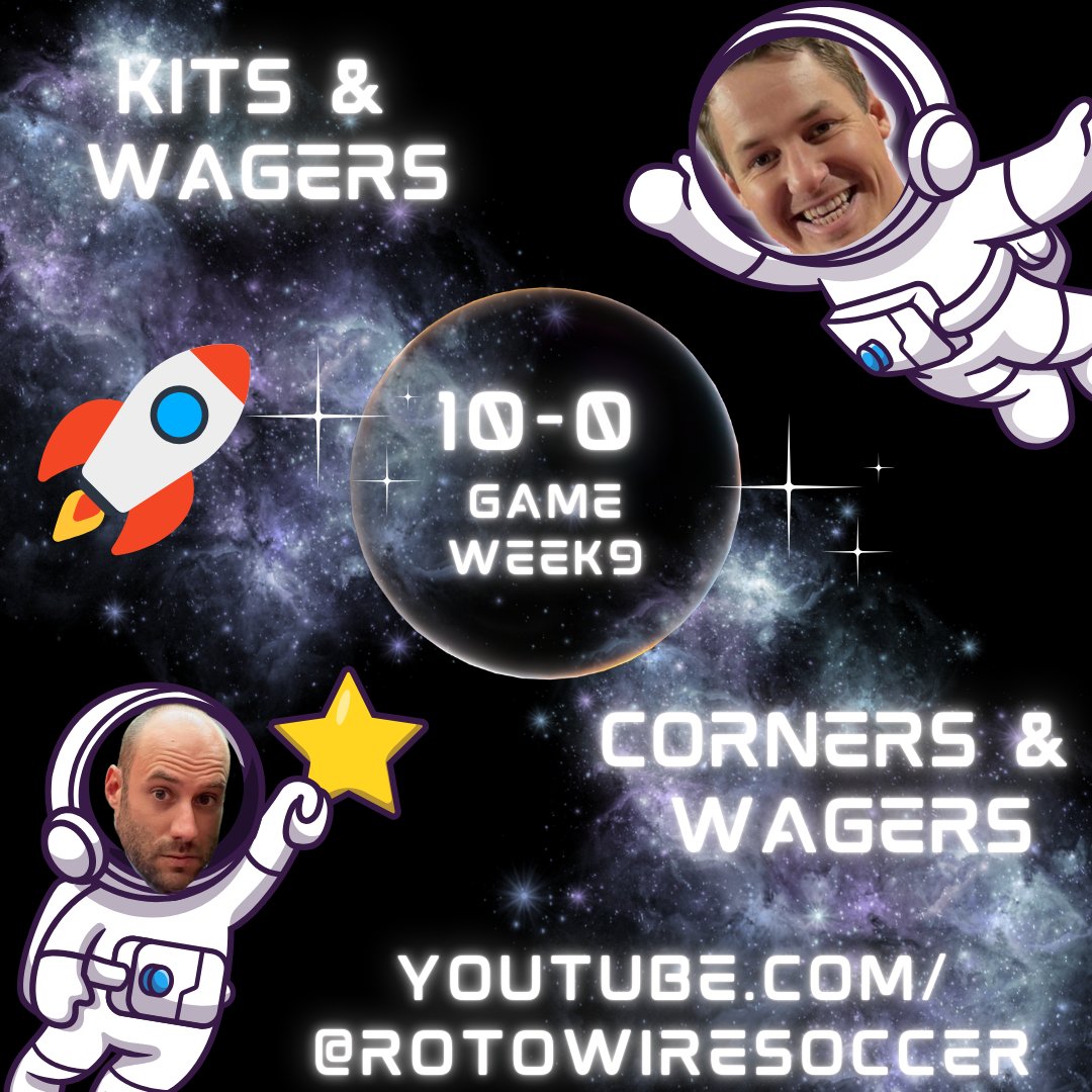 RotoWireSoccer's tweet photo. The boys did it. 10-0 combined across both YouTube betting shows. @RotoZdroik @Chrowen8 

Get subscribed. 

🚀 https://t.co/Sqh4tL0zvG https://t.co/remtQhMKh2