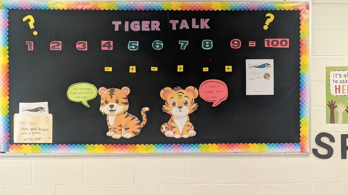 Encouraging students to see math as a collaborative venture through some problem solving.