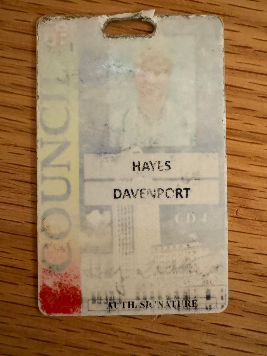 Just left my LA City Hall job after three years. Somehow I did this to my ID card by the end.

A lot of the job was working with LA's homeless services. There’s a measure on the ballot now to decide whether we keep funding those services.

If we let this funding die we're fucked.