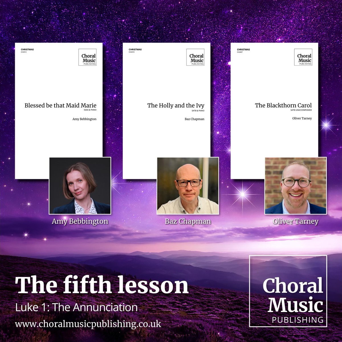 Choral Music Publishing (@choralmusicpub) on Twitter photo How’s your carol service planning going? For the 5th lesson, we've some good options to reflect Mary’s encounter with the angel. These pieces also make a beautiful choice for Advent 4. #CarolService #Advent4 #ChoralMusic #CMPChristmas <a href="/amybebbs1/">Amy Bebbington</a> @BazChapman <a href="/Oli_Tarney/">Oliver Tarney | Composer</a> 1/4 How’s your carol service planning going? For the 5th lesson, we've some good options to reflect Mary’s encounter with the angel. These pieces also make a beautiful choice for Advent 4. #CarolService #Advent4 #ChoralMusic #CMPChristmas <a href="/amybebbs1/">Amy Bebbington</a> @BazChapman <a href="/Oli_Tarney/">Oliver Tarney | Composer</a> 1/4