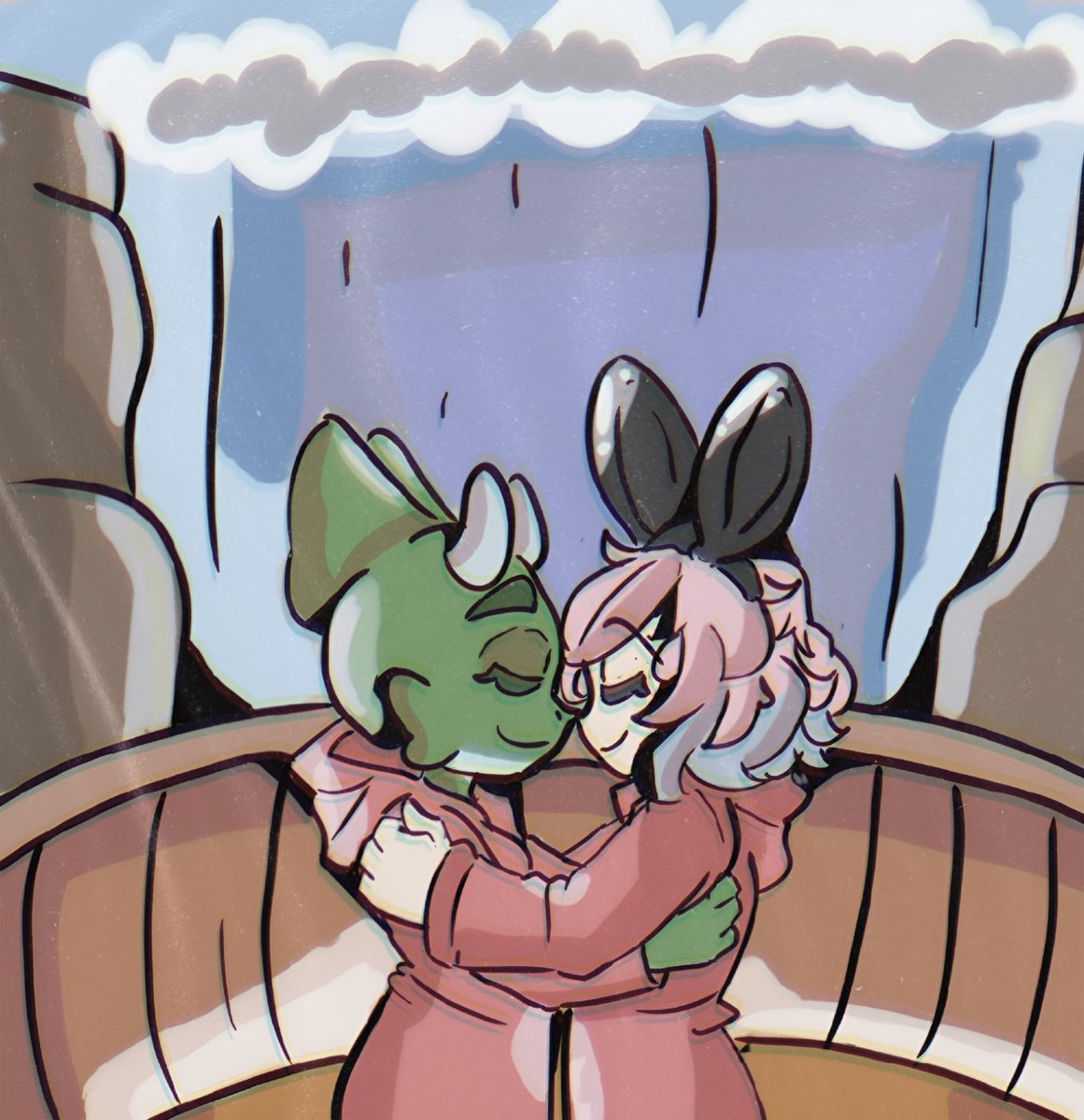 Back to posting art
Commission for <a href="/DustBunnyDHCP/">DustBunny - The Other Girl</a> 
Always happy to provide:3