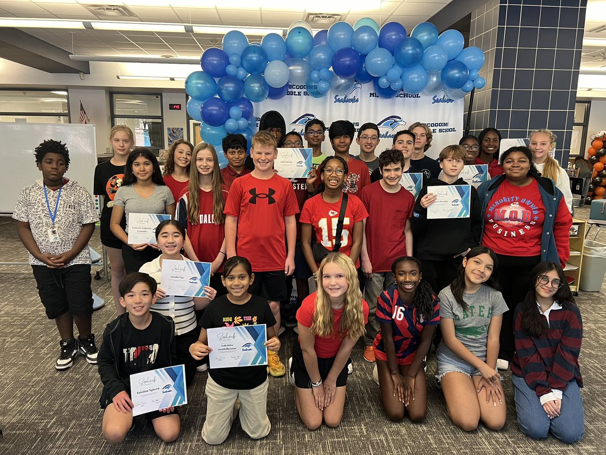 ScogginsMS's tweet photo. Congratulations to our first nine weeks PRIDE Award winners! These students made a positive impact on our school by displaying perseverance, respect, integrity, determination and excellence. https://t.co/NiZn2Bv1tB