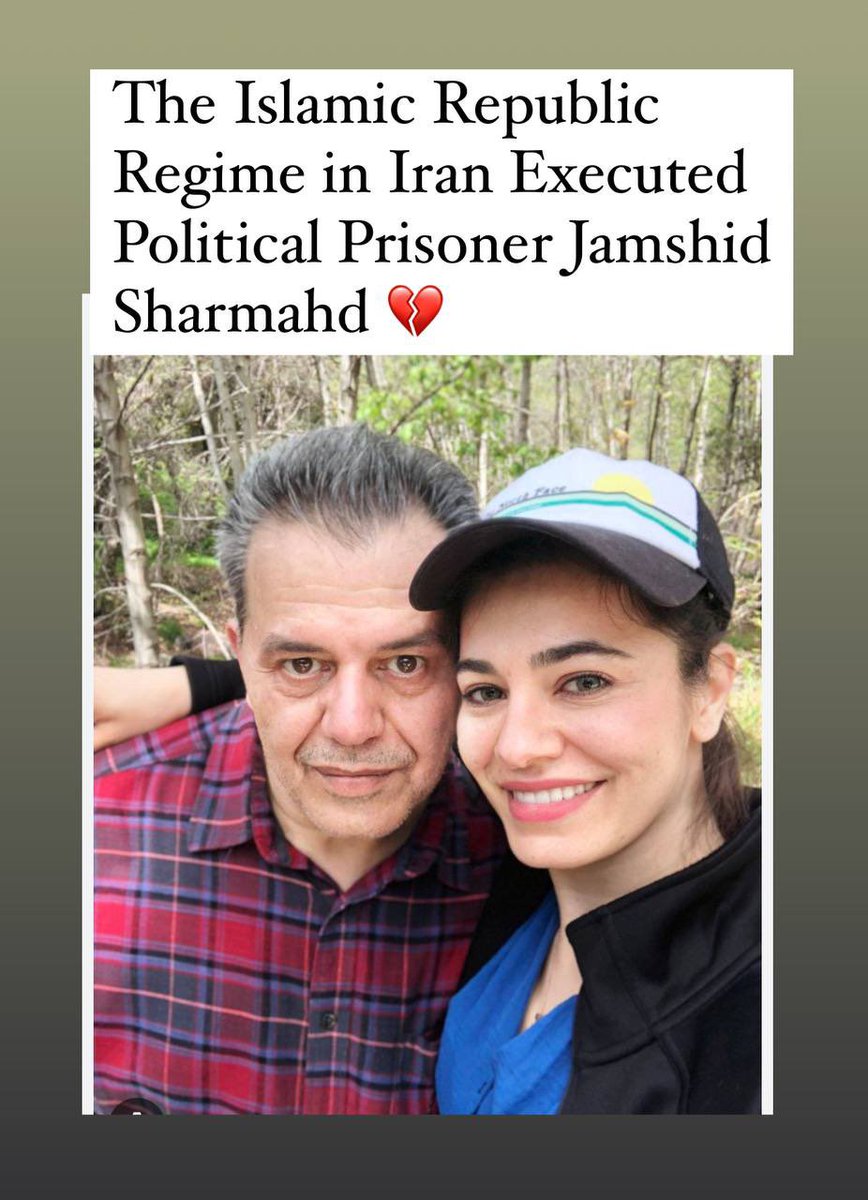 Victoria Azad (@victoriaazad24) on Twitter photo <a href="/GazelleSharmahd/">Gazelle غزاله شارمهد</a>
The judicial branch of the disgraced Islamic government's executioner, executed Jamshid Sharmahd yesterday after four years in prison, and the news was published about an hour ago today.
Jamshid Sharmahd Iranian-German citizen who was a brave man and had <a href="/GazelleSharmahd/">Gazelle غزاله شارمهد</a>
The judicial branch of the disgraced Islamic government's executioner, executed Jamshid Sharmahd yesterday after four years in prison, and the news was published about an hour ago today.
Jamshid Sharmahd Iranian-German citizen who was a brave man and had