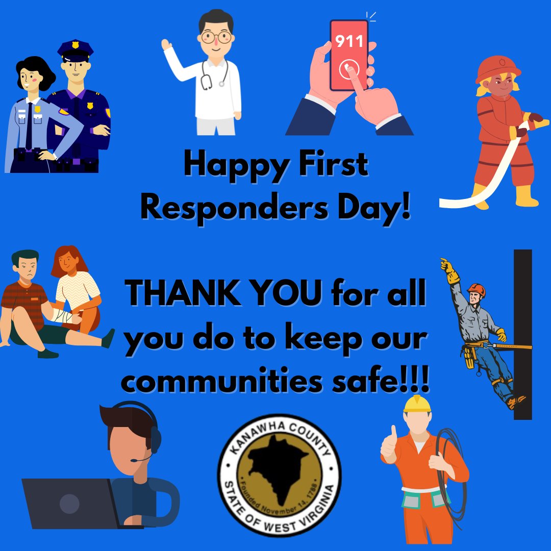 Happy First Responders' Day!! 💙

First responders dedicate their lives to save lives. They are the people who run toward a crisis. They are always there when we need them. We thank you so much for all you do to keep our communities safe!