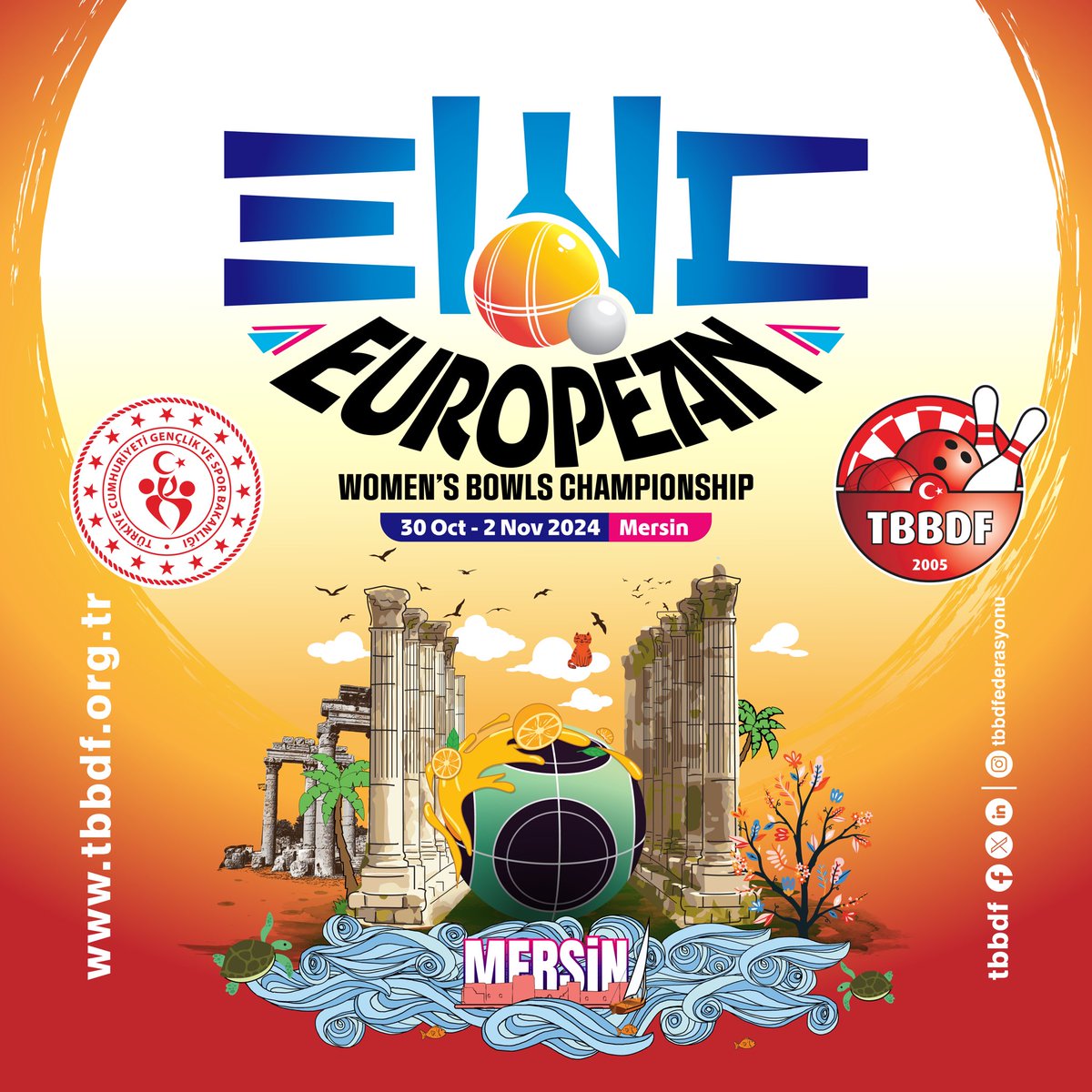 Federasyonumuz yoğun faaliyet programına Avrupa Bocce (Volo) Şampiyonası ile devam ediyor.Bir çok ülkeden sporcunun madalya mücadelesi vereceği şampiyona 30 Ekim-2 Kasım tarihleri arasında Mersin Toroslar Bocce Salonunda gerçekleşecek.
Tüm spor severleri Bocce şölenine bekliyoruz