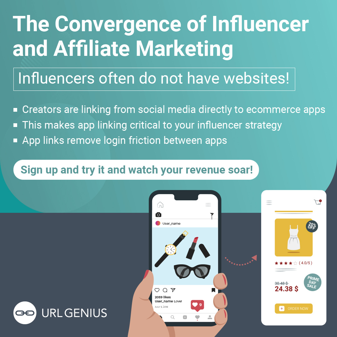 Affiliate marketing is a key technology for successfull influencer marketing. Many creators, however, don't have websites which means app-to-app linking is the key to maximize conversion. Check out the blog post to learn more!

hubs.li/Q02W2f2n0