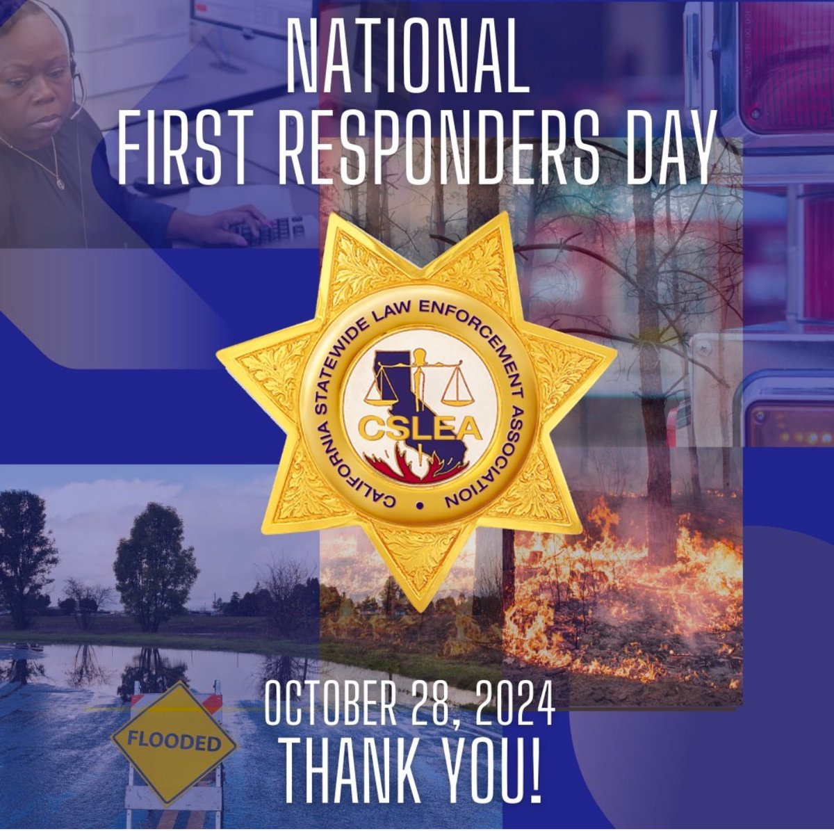 Today is National First Responders Day. Thank you to all the First Responders out there. <a href="/CSLEA/">CSLEA</a>