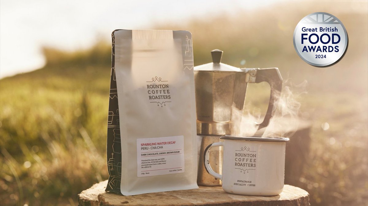 Our Sparkling Water Decaf has earned a Silver at the Great British Food Awards! 🌟

We couldn’t be prouder to be recognised for our commitment to great coffee, with or without the caffeine buzz!

rountoncoffee.co.uk/products/spark…

#greatbritishfoodawards2024 #gbfawasds2024