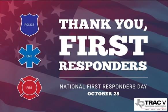 On this First Responders Day, TRAC-V appreciates all you do for our communities &amp; will continue supporting your commitment to excellence!
#firstresponders #TRACV