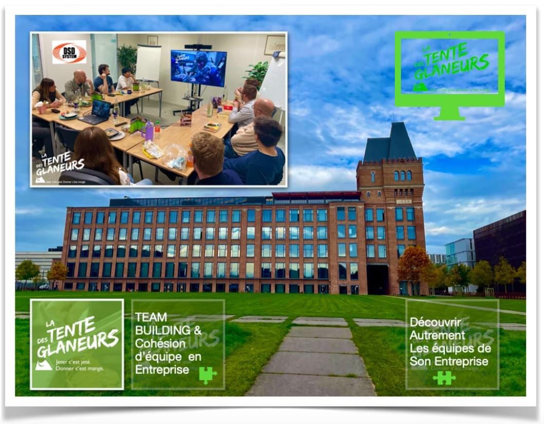 ✳️ La Tente des Glaneurs c'est aussi la réalisation de Team-Building pour vos équipes de salariés et de cadres ❇️Merci à Benjamin GIVELET et DSD System qui après leur participation à notre campagne de financement 🚛 lnkd.in/eDSqsiJG , nous accueille dans leur locaux ✅