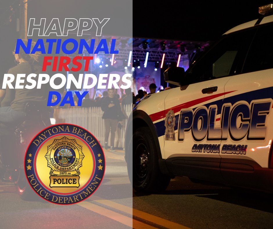 Today, we honor the brave men and women of the Daytona Beach Police Department and all the first responders across the country who selflessly protect and serve every day. Your dedication, courage, and compassion continue to make a profound difference in our communities.