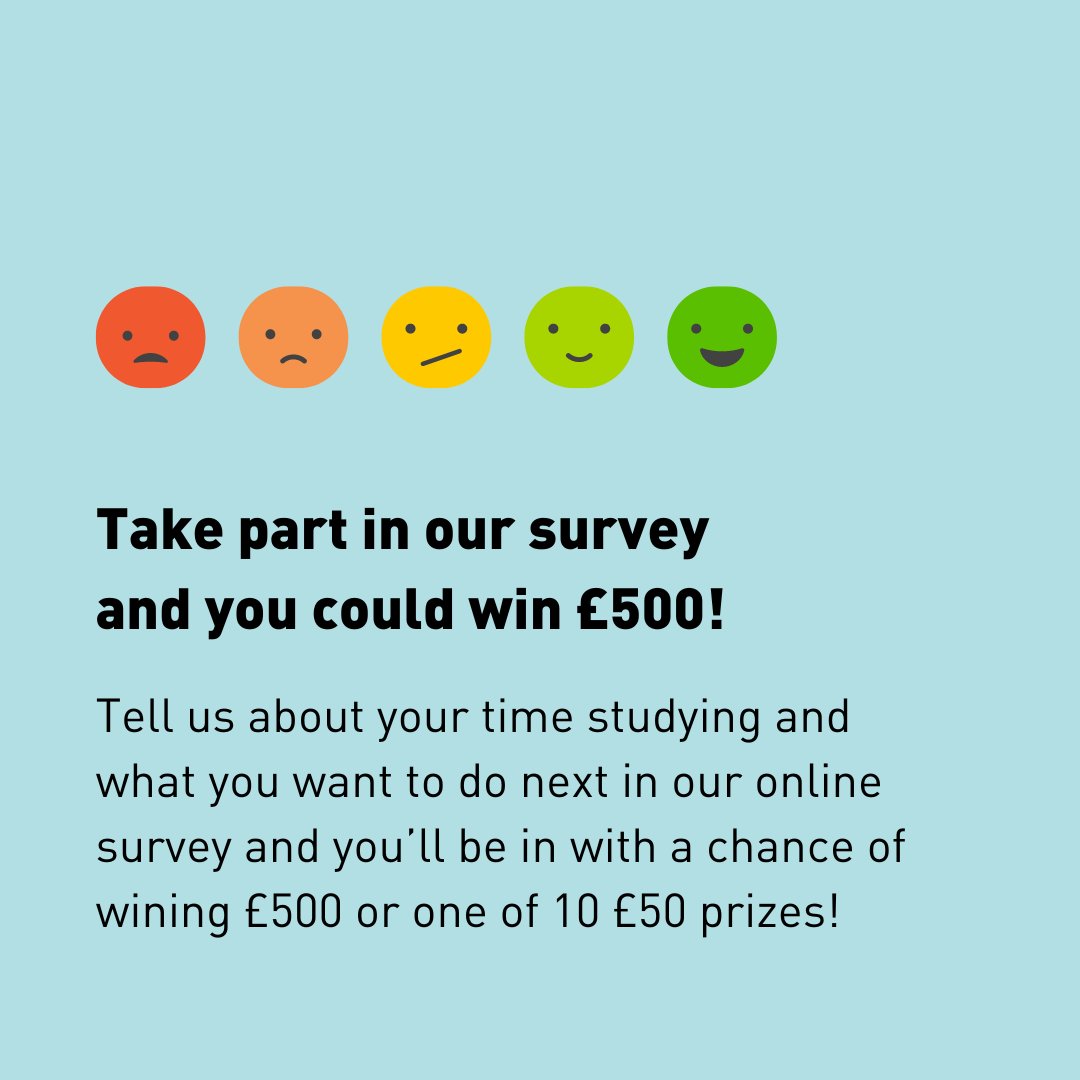 KingstonUni's tweet photo. The National Sustainability Survey for Higher Education has launched and if you take part you could win £500 💸

The survey takes 15 minutes and asks questions about the skills you've learnt at #KingstonUni and your goals

Complete below @sosukcharity 👇

https://t.co/GtlPOhjcGR https://t.co/SY1CSRsXsF