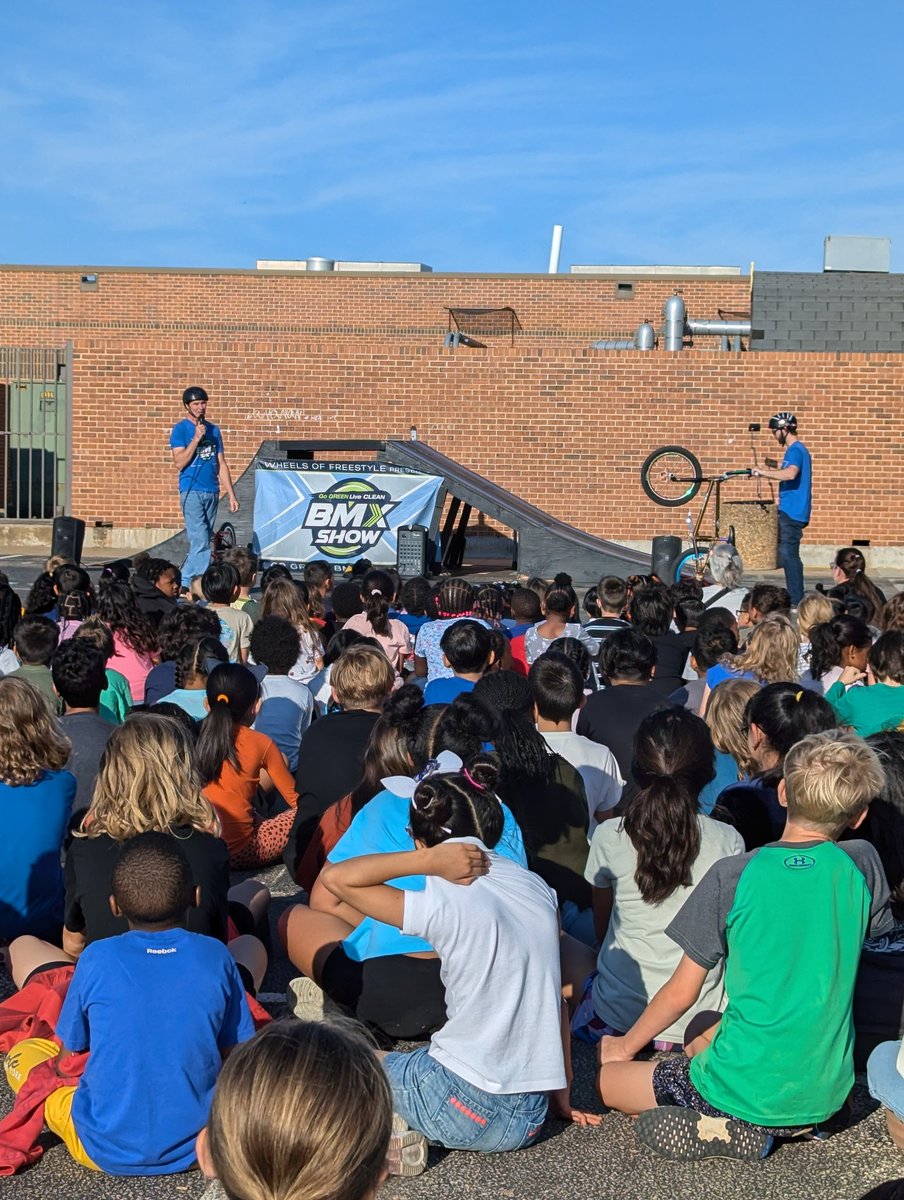 Thank you to the best PTA for bringing the BMX show to us! #teambce <a href="/BearCreekElem/">Bear Creek</a>