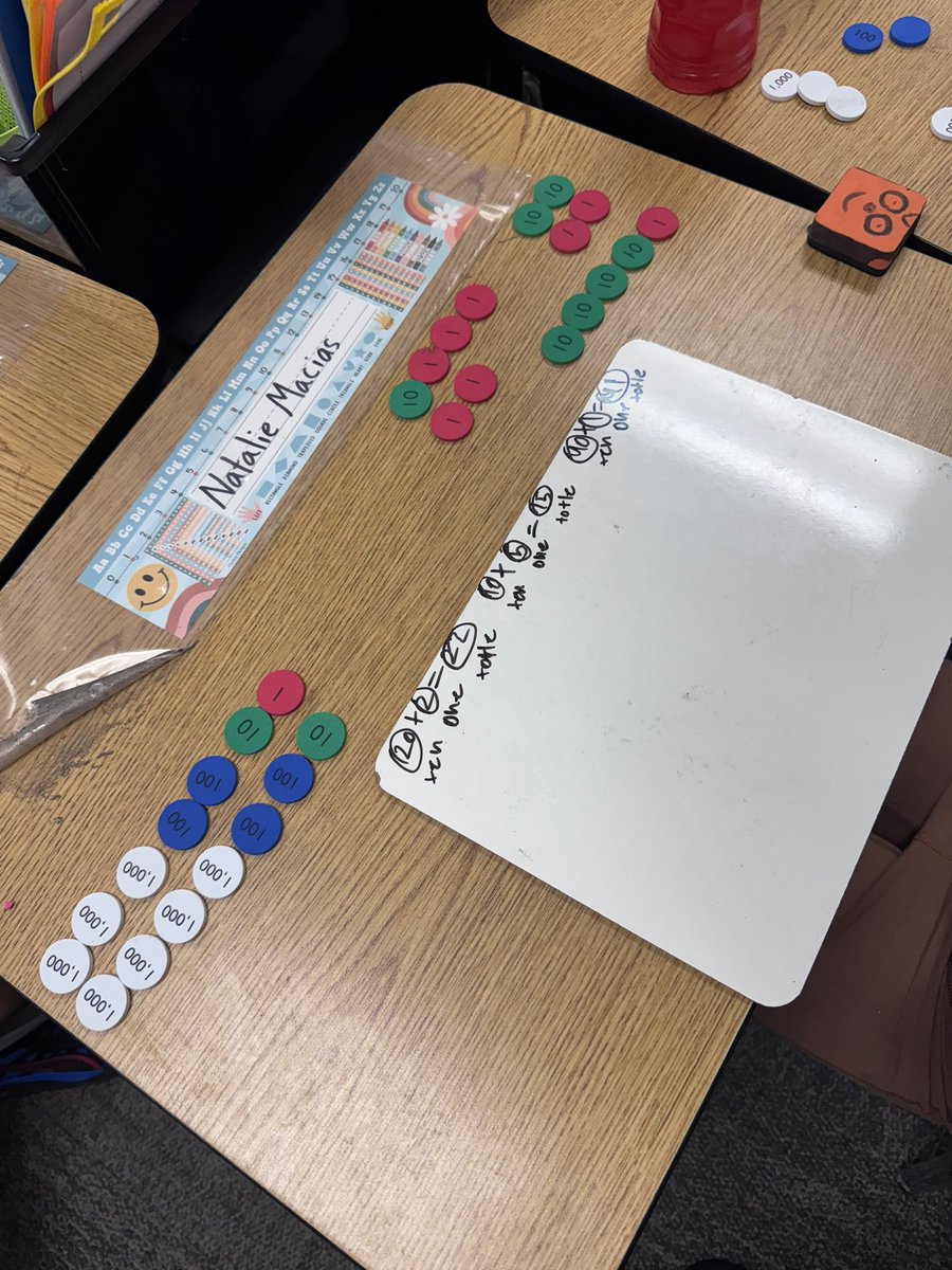 JBrownMISD's tweet photo. Amazing use of manipulatives to add 3 two-digit numbers! Students had the choice of place value disks or base ten blocks. Great WTD directions and teacher facilitation! @ScharbauerMISD #2ndGradeMath #STEMscopes #MadeinMISD
@Alaina_Boaz https://t.co/aUaaaJVctz