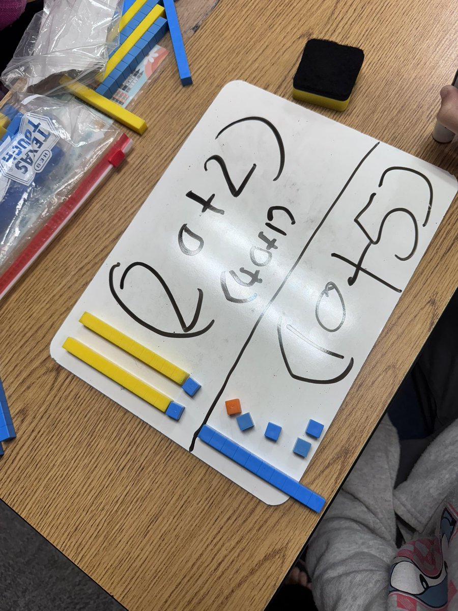 JBrownMISD's tweet photo. Amazing use of manipulatives to add 3 two-digit numbers! Students had the choice of place value disks or base ten blocks. Great WTD directions and teacher facilitation! @ScharbauerMISD #2ndGradeMath #STEMscopes #MadeinMISD
@Alaina_Boaz https://t.co/aUaaaJVctz