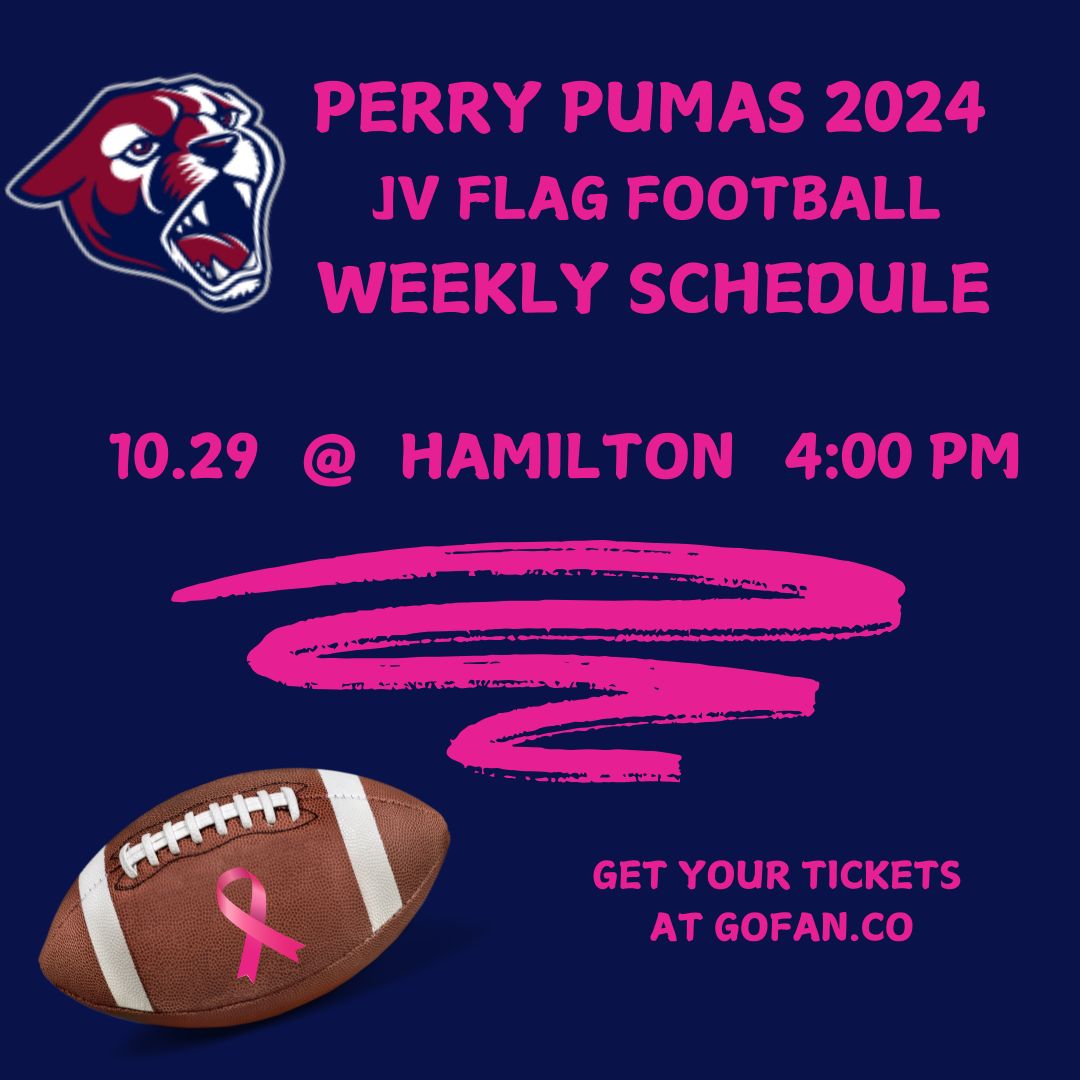Our JV girls are ready to hit the field for their one big game this week! Let’s go, Pumas! 🏈#FlagFootball #GameDay