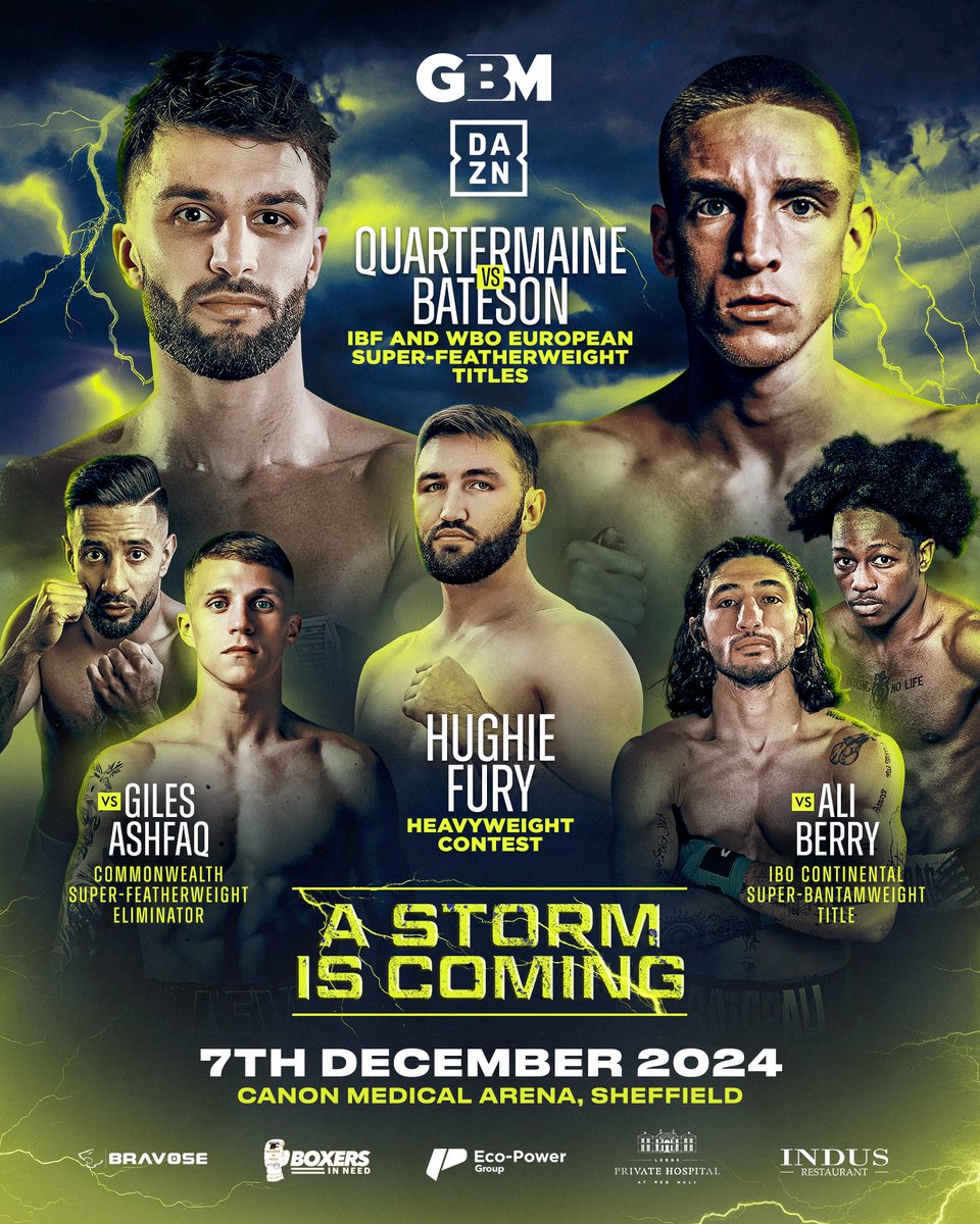 #AStormIsComing
December 7th, Canon Medical Arena.