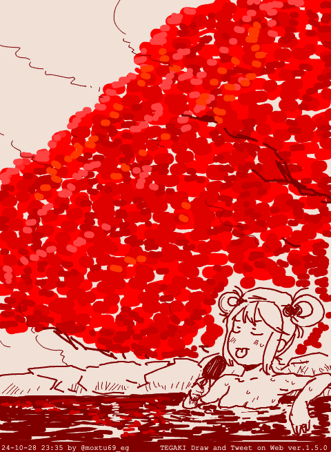 お風呂でアイス食べなーじ #tegaki_dt 