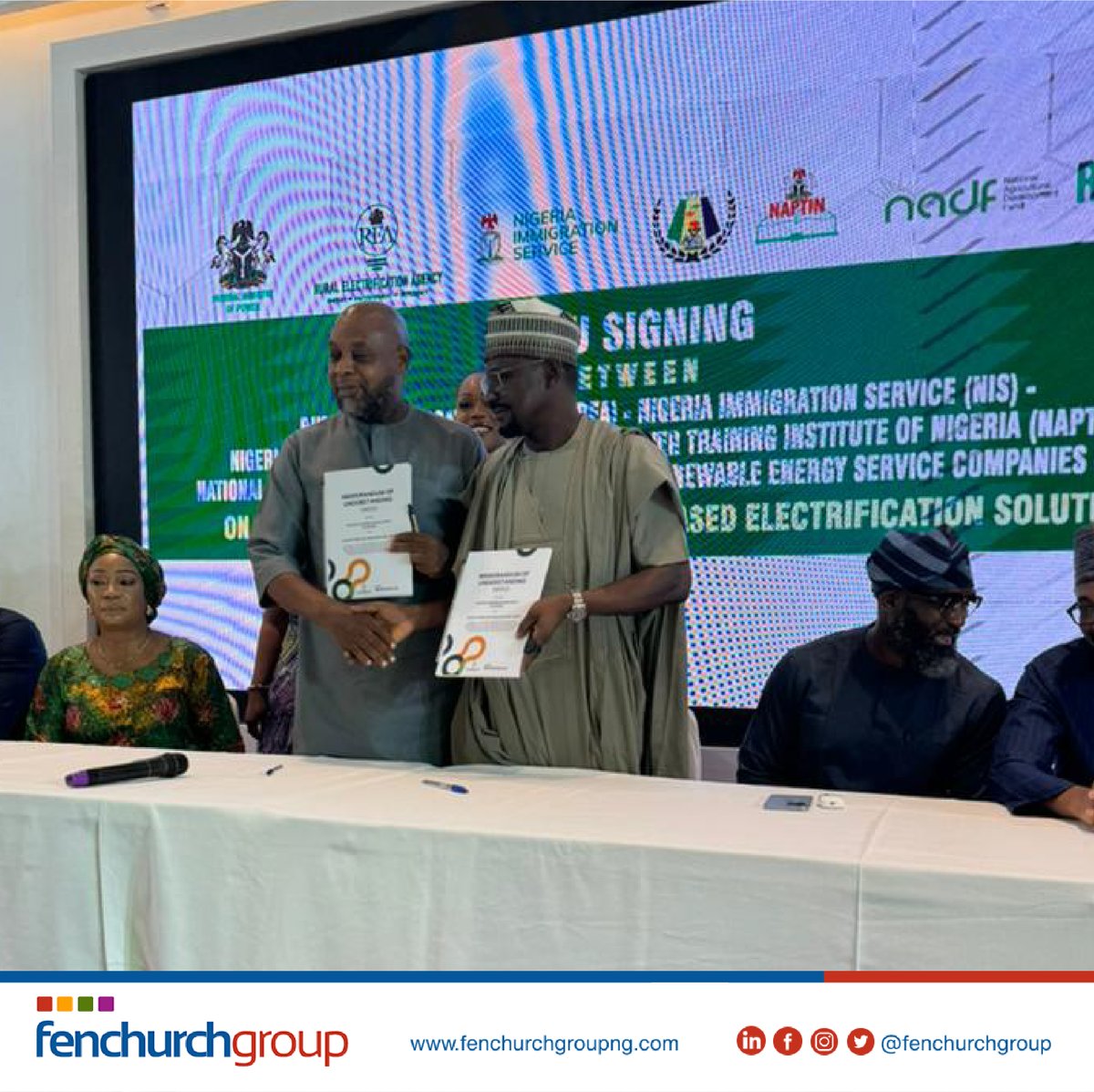 Fenchurchgroup's tweet photo. The Rural Electrification Agency (REA) has partnered with Fenchurch Power and other stakeholders to boost renewable energy in Nigeria, aiming to generate 1,000 MW through solar power and drive $1.1 billion in private investment. Supported by the World Bank, this initiative under https://t.co/y0gRLwKtEi
