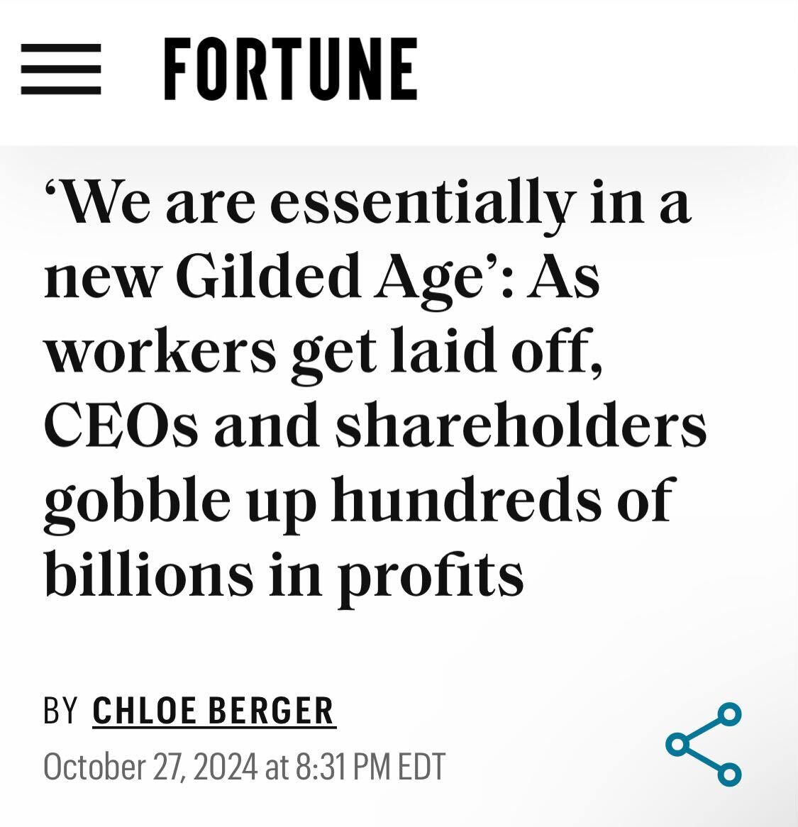 When even mainstream outlets are just saying it: