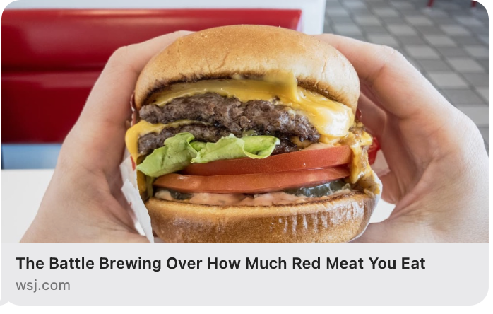 The expert committee for the US Dietary Guidelines has a draft recommendation advising people to eat less red meat.

This is based on zero rigorous evidence. Instead, it reflects status-quo thinking and the interests of giant ultra-processed multinationals that have long worked