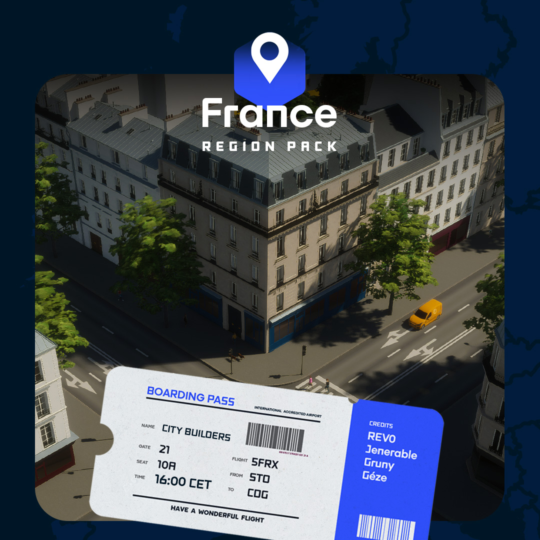 Put on your barrettes; we've landed in France! 🥖🥐

The first step in our tour of Cities Around the World is the Paris-inspired French Pack created by <a href="/TheGeze/">Gèze</a> , <a href="/gruny/">Gruny</a> , <a href="/jerenable/">Jerenable</a> , and <a href="/AtkosKhan/">REV0</a> 

Download the pack for free on Paradox Mods - mods.paradoxplaza.com/mods/91930/Win…