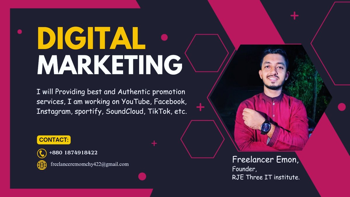 emonchowdhury42's tweet image. YouTube channel promotion gig on Fiverr 

fiverr.com/s/Egjq859
fiverr.com/s/vvyKmjN