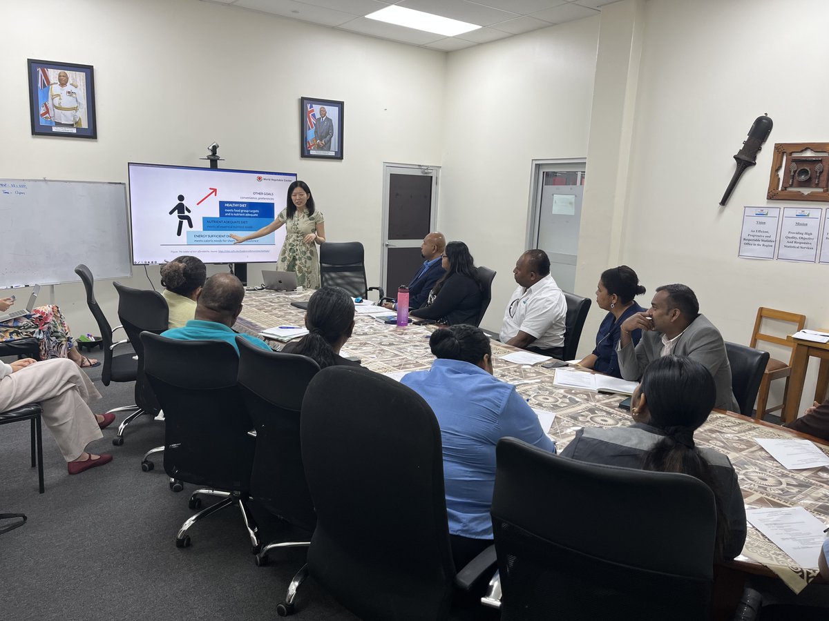 Dikoda Ltd (@dikodal) on Twitter photo Affordability of a healthy diet:
Tufts’ Food Prices for Nutrition developed metrics to compare the cost of a nutritious diet with local food prices and incomes. In Fiji, Dikoda and <a href="/WorldVegCenter/">World Vegetable Center (WorldVeg)</a> held a workshop for <a href="/fjbureauofstats/">Fiji Bureau of Stats</a> to support healthy, affordable diets. #Health Affordability of a healthy diet:
Tufts’ Food Prices for Nutrition developed metrics to compare the cost of a nutritious diet with local food prices and incomes. In Fiji, Dikoda and <a href="/WorldVegCenter/">World Vegetable Center (WorldVeg)</a> held a workshop for <a href="/fjbureauofstats/">Fiji Bureau of Stats</a> to support healthy, affordable diets. #Health