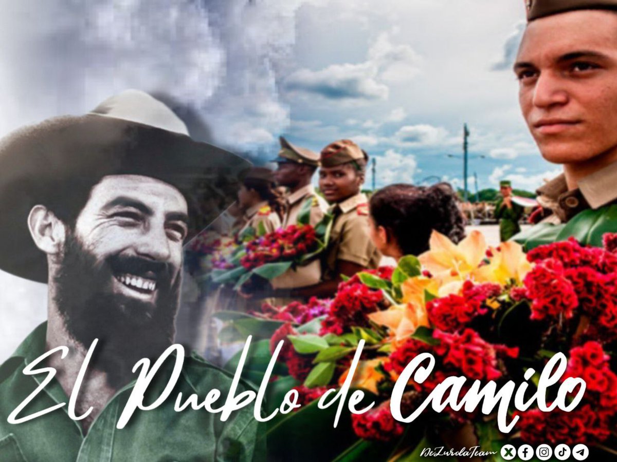 🎶...te canto porque estás vivo Camilo y no porque hayas muerto...🎶 
 
¡Estás vivo Camilo en cada cubano digno, que ni en la pelota se equivoca de que lado hay que estar! 
 
Para tí nuestra flor 🌼 
 <a href="/cubacooperaven/">Brigada Médica Cubana en Venezuela</a>
#ElPuebloDeCamilo